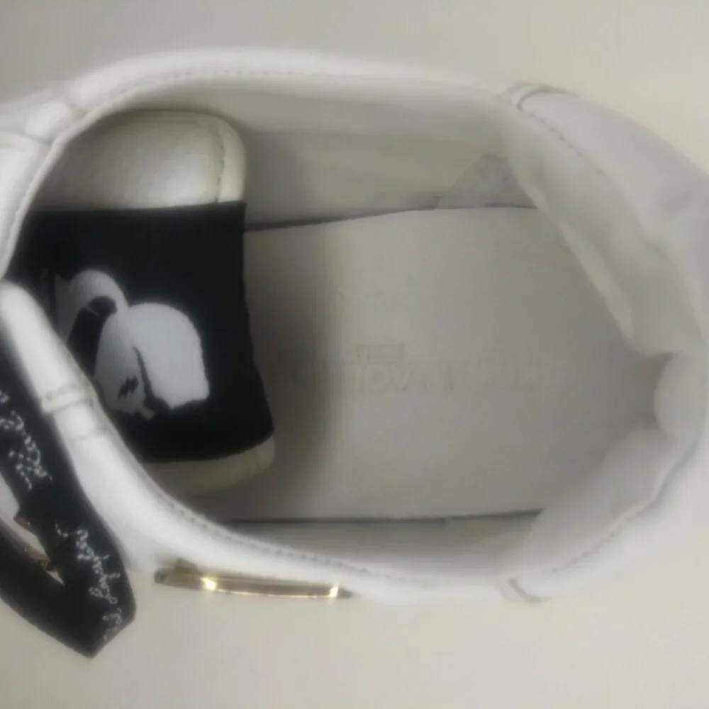 Karl Lagerfeld Paris Cate Pins Sneakers White Lace-up Size 6 Like New - Picture 7 of 8